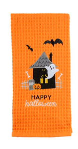 Halloween Waffle Weave Towel