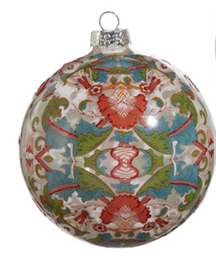 Glass Decoupage Ball Oranment