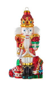 Glass Nutcracker Ornament