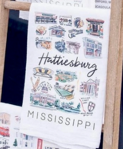 Hattiesburg Tea Towel