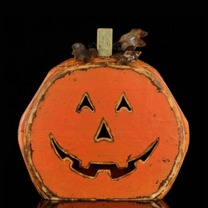 Orange Round Jack O Lantern Pumpkin