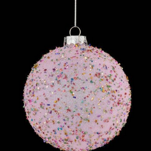 Confetti Chip Glass Ornament