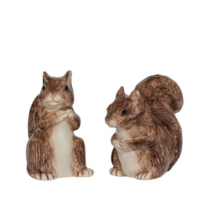 Juliska Clever Creatures Squirrel Salt and Pepper