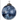 Small Navy Marble Ornament