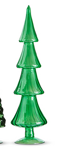 Green Glass Christmas Tree