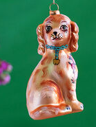 Floral Dog Ornament