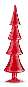 Red Glass Christmas Tree