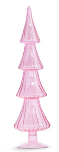 Pink Glass Christmas Tree