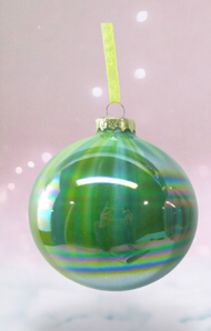 Iridescent Drip Ball Ornament