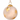 Gold and White Glass Ball Velvet Ornament