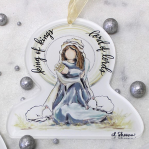 Cutout Acrylic Nativity Ornament