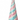 Pink Blue Glitter Iced Striped Cone Tree