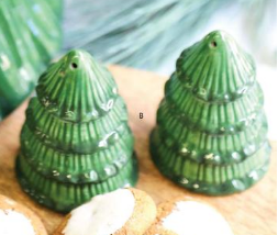 Green Christmas Tree Salt And Pepper