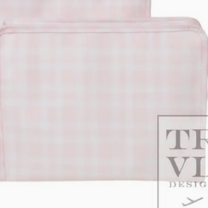 Pimlico Plaid Pink Zip Pouch