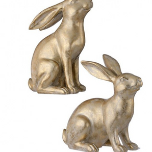 Resin Golden Bunny