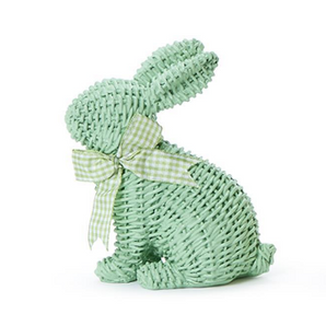 Basket Weave Bunny with Bow