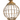 Antique Gold Birdcage Finial