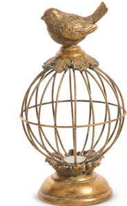 Antique Gold Birdcage Finial