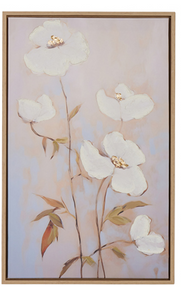 White Blooms Frames Wall Art