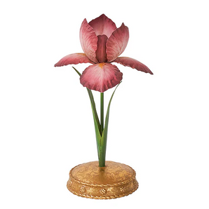Juliska Meadow Walk Iris 9" Pink Candlestick