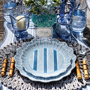 Juliska Cabana Stripe Melamine Dinner Plates