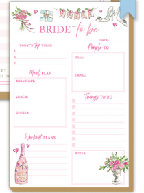 Luxe Large Notepad Pink Bride