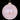Light Pink Beaded Glass Ornament