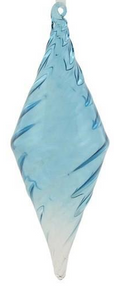 Blue Swirl Glass Ornament