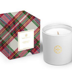 Frosty Myrrh Holiday Plaid Boxed Candle