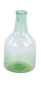 Green Pebble Glass Bottle