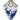 White Blue and Gold Glass Finial Ornament