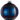 Blue Red Gold Black Ball Ornament