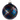 Blue Red Gold Black Ball Ornament