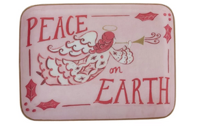 Holiday Saying Metal Tray