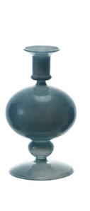 Opaque Blue Glass Vase