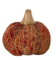 Chenille Wood Pumpkin
