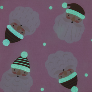 Pink Santa Glow Kid Pj Set
