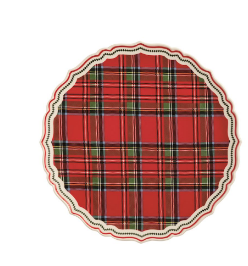 Tartan Stoneware Platter