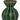 Green Fluted Vase