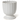 Scalloped White Planter