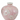 Hand-Painted Stoneware Vase with Cherry