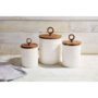 Stoneware Canister Set of 3