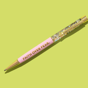Faith Over Fear Confetti Pen