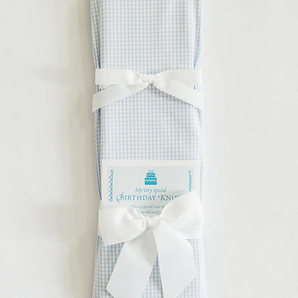 Jubilee Keepsakes Birthday Knife - Tiny Blue Gingham