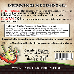 Toasted Garlic Dipping Oil