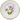 Anna Weatherley Pink & White Tulip Salad Plate