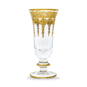 Vetro Gold Flute Glass