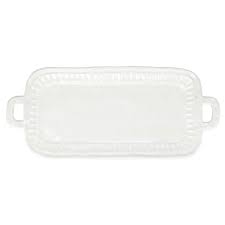 Pietra Serena Handled Rectangle Platter