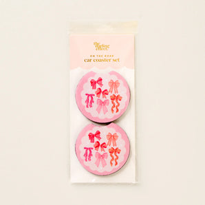 Blushing Bows On the Road Car Coaster