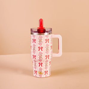 Bow Bouquet 20oz Flip Straw Tumbler